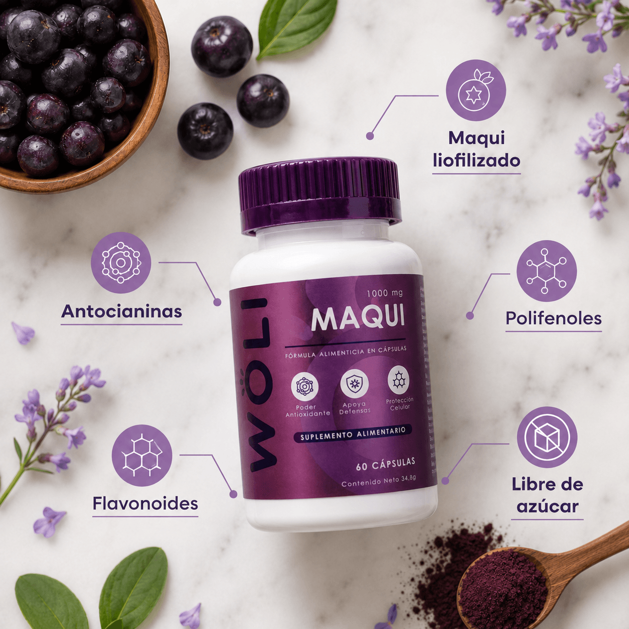 WÖLI Maqui | Protección Antioxidante para Cada Día