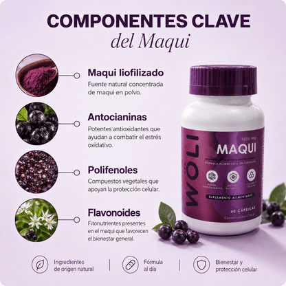 WÖLI Maqui | Protección Antioxidante para Cada Día