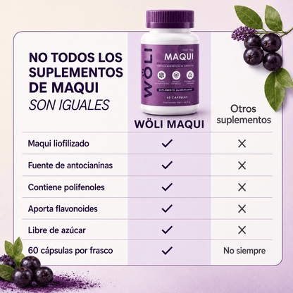 WÖLI Maqui | Protección Antioxidante para Cada Día