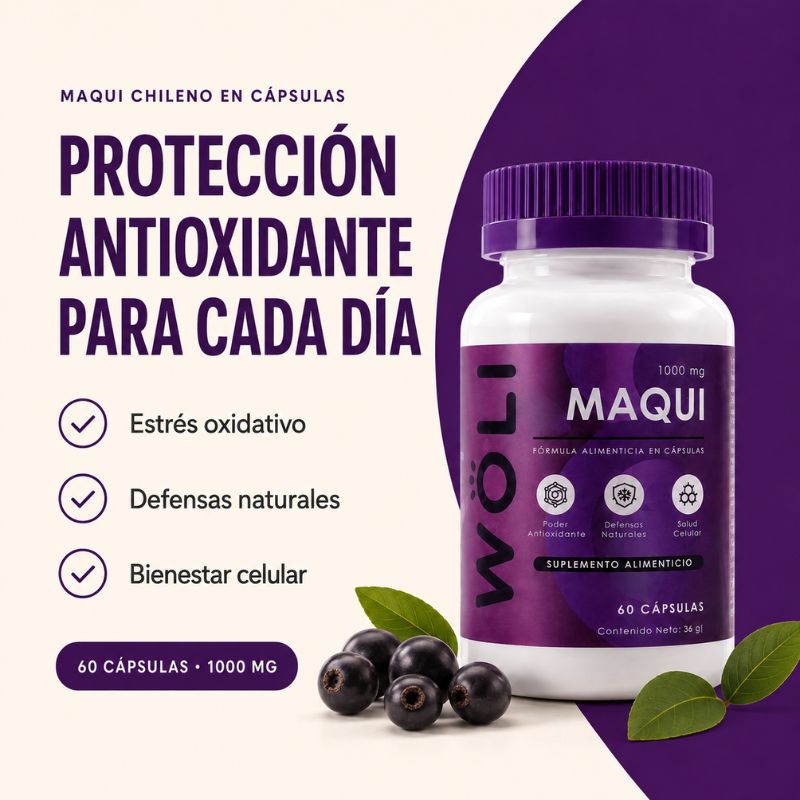 WÖLI Maqui | Protección Antioxidante para Cada Día