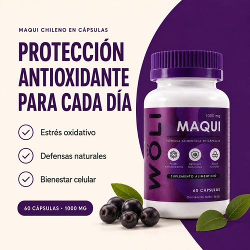 WÖLI Maqui | Protección Antioxidante para Cada Día