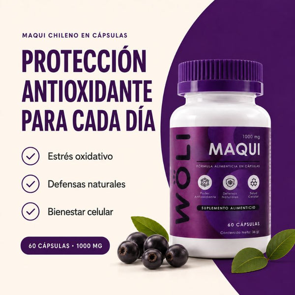 WÖLI Maqui | Protección Antioxidante para Cada Día