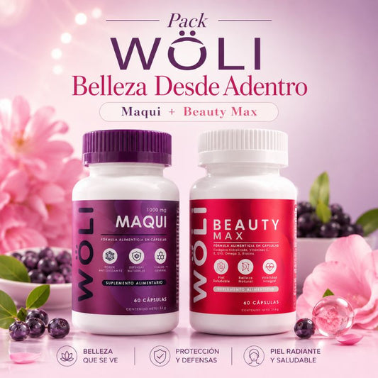 Pack WÖLI Glow & Vitalidad | Maqui + Beauty Max